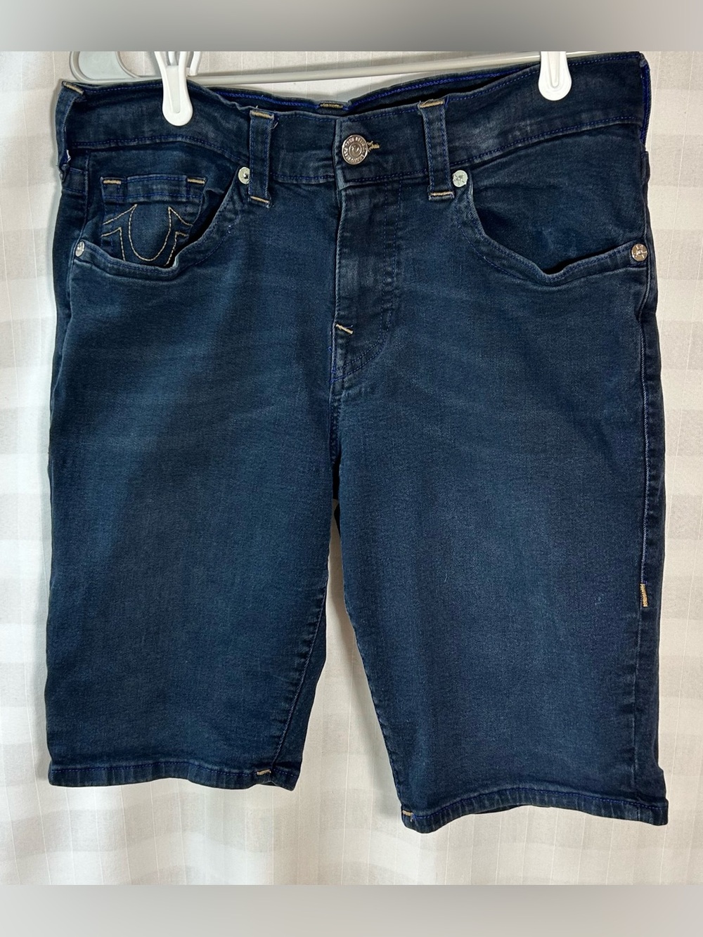 True Religion Men’s Navy Blue Denim Shorts